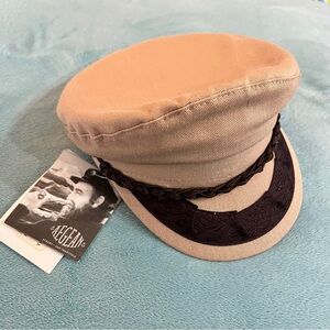 Aegean Athens Vintage Greek Fisherman’s Cap Tan/Khaki Cotton 7”